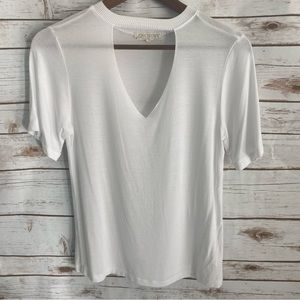 Joah Brown white T shirt.  Size S/M.